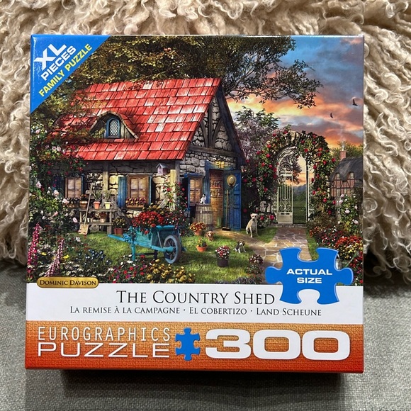 🔴3/$25🔴Eurographics puzzle The Country Shed by Dominic Davison 300-Piece - Picture 1 of 3